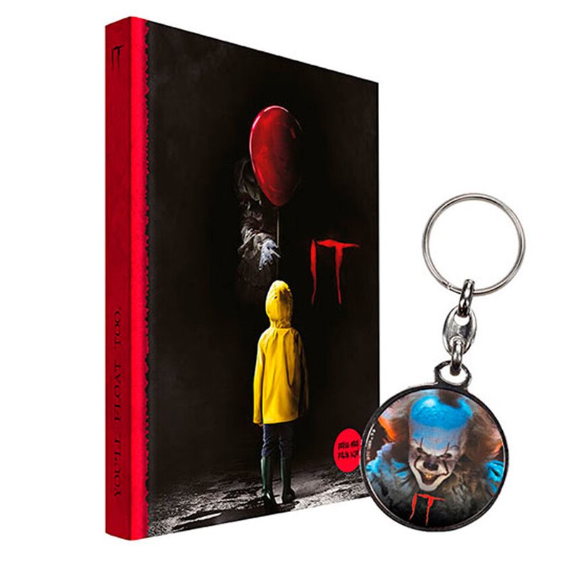 Cuaderno con luz + Llavero metalico IT