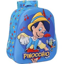 Mochila 3D Pinocho Disney 33cm