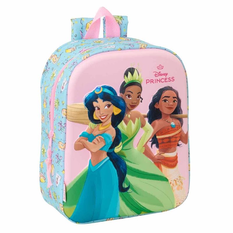 Mochila 3D Princesas Disney 27cm