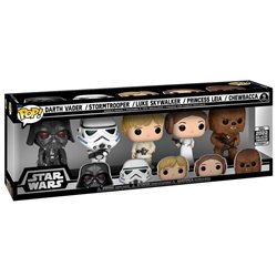 Blister 5 Figuras POP Star Wars Classics Exclusive