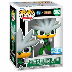 Figura POP Sonic The Hedgehog DC Comics Silver As the Green Lantern Exclusive