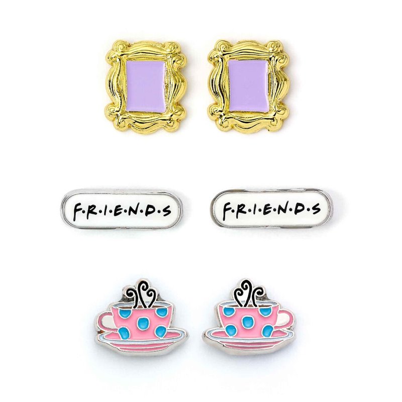 Set 3 pares de pendientes Friends