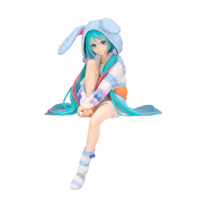 Figura Noodle Stopper Hatsune Miku Rabbit Ear Hood Pajama Hatsune Miku 14cm