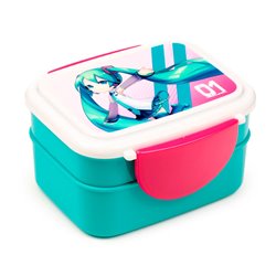 Sandwichera + cubiertos Hatsune Miku