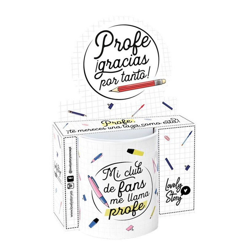 Taza - Mi Club de Fans Me LLama Profe 330ml