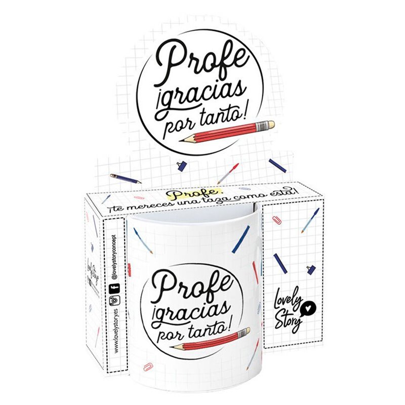 Taza - Profe Gracias Por Tanto 330ml