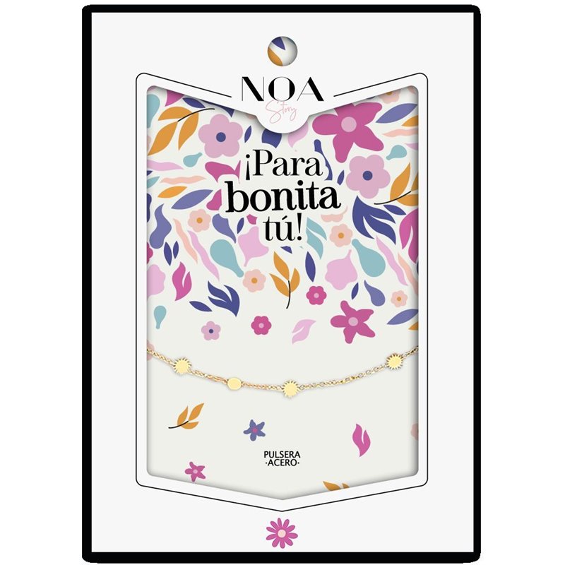 Pulsera Soles acero dorado - Para Bonita Tu