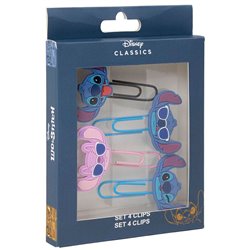 Blister 4 Clips Stitch Disney