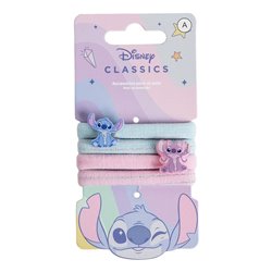 Blister 4 coleteros Angel & Stitch Disney