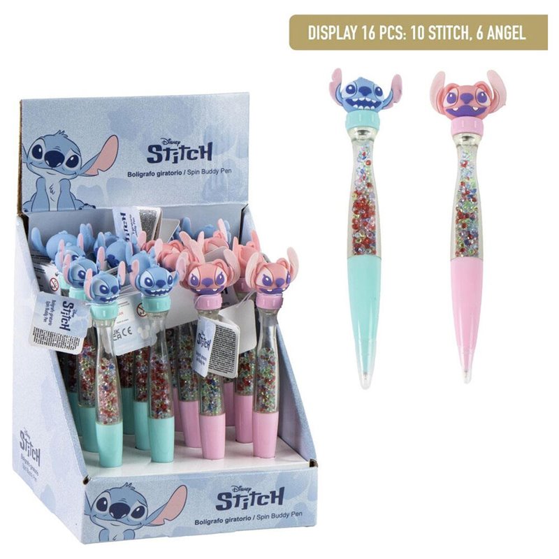 Boligrafo giratorio Disney Stitch surtido