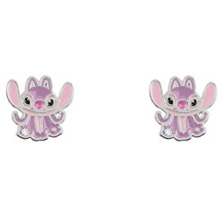 Pendientes Angel Stitch Disney plata