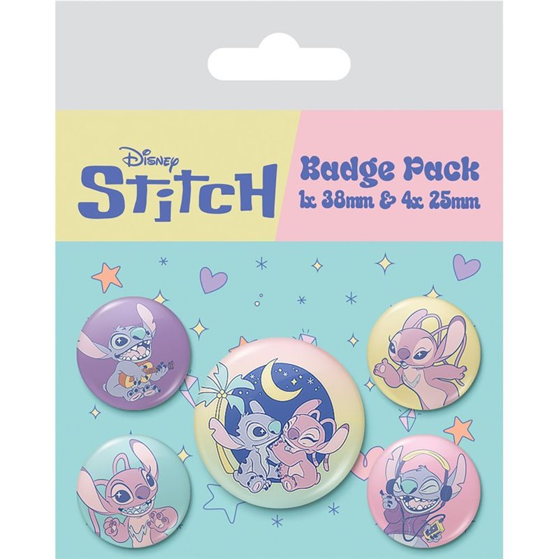 Set 5 pines Stitch Disney