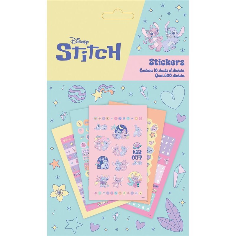 Set pegatinas Angel &38 Stitch Disney