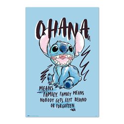 Poster Ohana Stitch Disney
