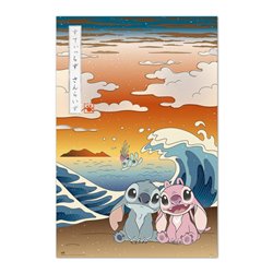 Poster Japon Angel &38 Stitch Disney