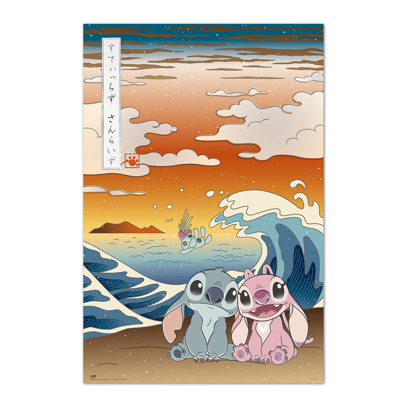 Poster Japon Angel &38 Stitch Disney