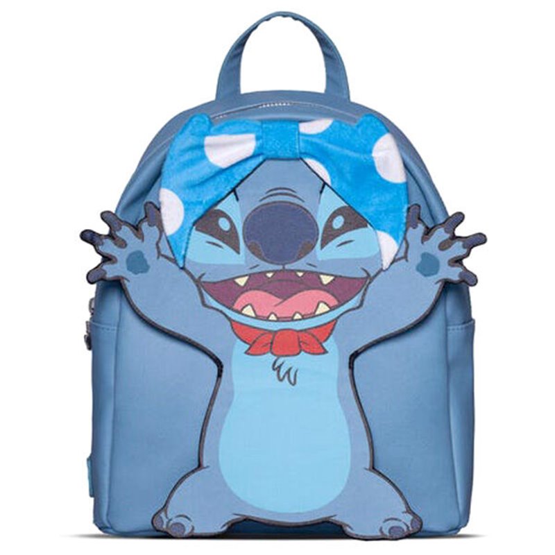 Mochila Superhero Stitch Disney 26cm