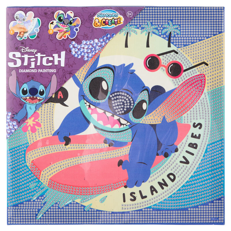 Pinta con diamantes Stitch Disney