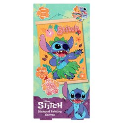 Marco madera pinta con diamantes Stitch Disney