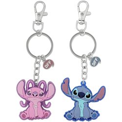 Set 2 Llaveros Angel &38 Stitch Disney