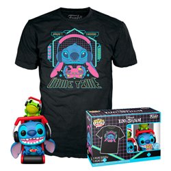 Set figura POP &38 Tee Disney Stitch Gamer Stitch with Frog
