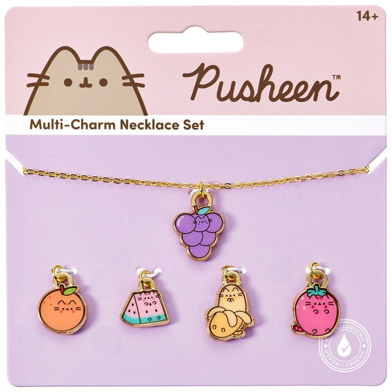 Colgante + charms Frutas Pusheen