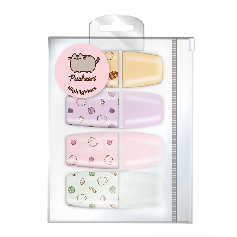 Set 4 Subrayadores Pusheen