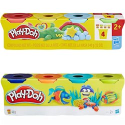 Set 4 Botes Plastilina Classic Play-Doh surtido