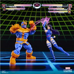Blister 2 figuras Psylocke vs Thanos Gameverse Marvel Legends 15cm