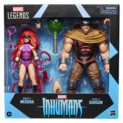 Blister 2 figuras Medusa & Gorgon Inhumanos Marvel Legends Series 15cm