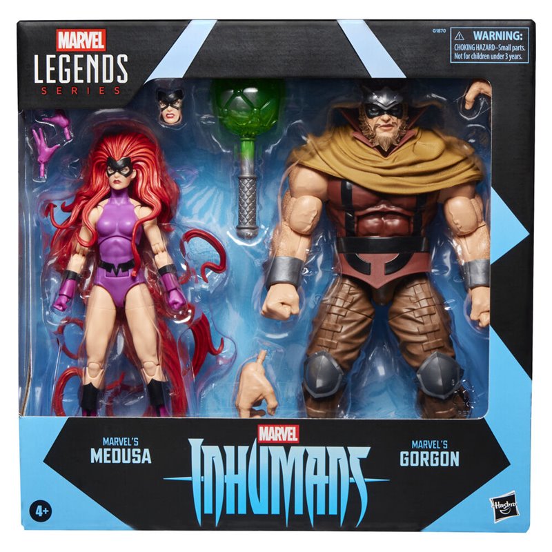 Blister 2 figuras Medusa & Gorgon Inhumanos Marvel Legends Series 15cm