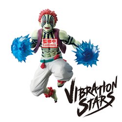Figura Akaza Vibration Stars Demon Slayer Kimetsu no Yaiba 16cm