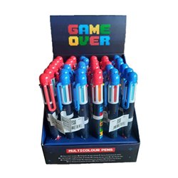 Boligrafo multicolor Game Over