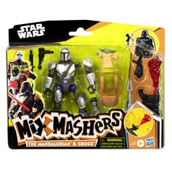 Figura The Mandalorian & Grogu Deluxe Mix Mashers Star Wars 12cm