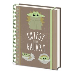 Cuaderno A5 Cutest in the Galaxy Mandalorian Star Wars