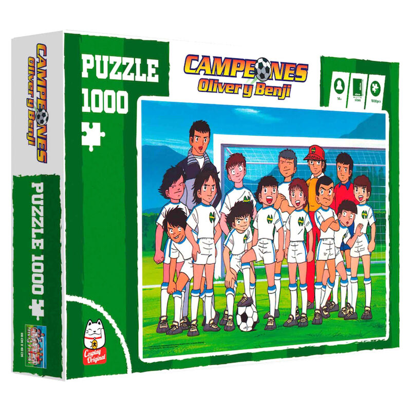 Puzzle Foto Equipo Campeones Oliver y Benji 1000pzs