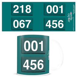 Taza Numeros El Juego del Calamar 315ml