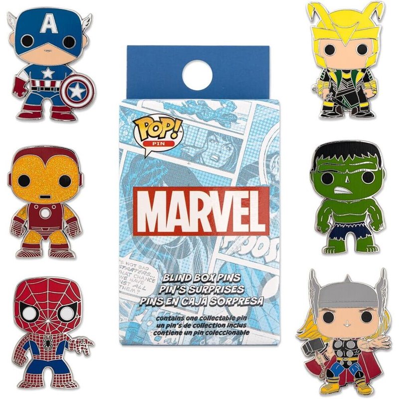 Blind Box Mystery Enamel Pin Marvel Loungefly surtido