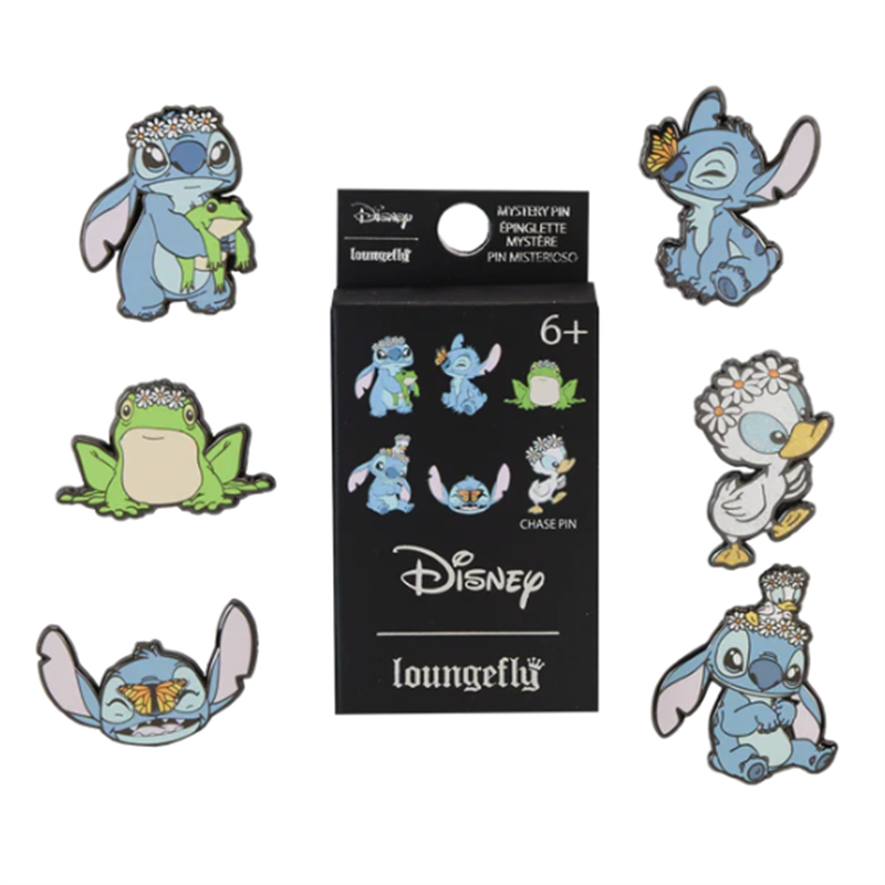 Blind Box Mystery Enamel Pin Stitch Disney Loungefly surtido