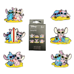 Blind Box Mystery Enamel Pin Stitch & Angel Stitch Disney Loungefly surtido