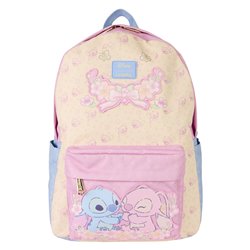Mochila nylon Stitch & Angel Stitch Disney Loungefly 43cm
