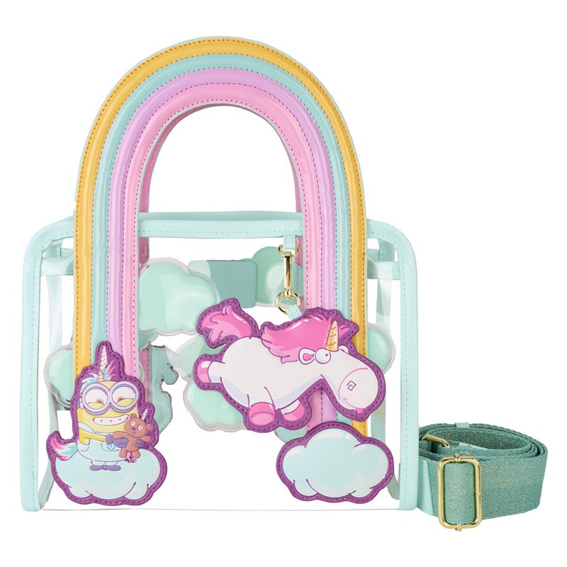 Bolso bandolera Fluffy Unicorn Minions Loungefly