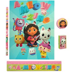 Set papeleria La Casa de Muñecas de Gabby 5pzs