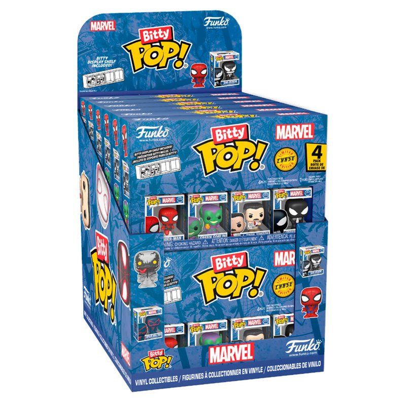Blister 4 figuras Bitty POP Spiderman Marvel surtido