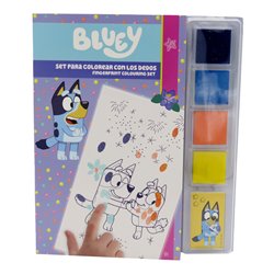 Set colorear con dedos Bluey