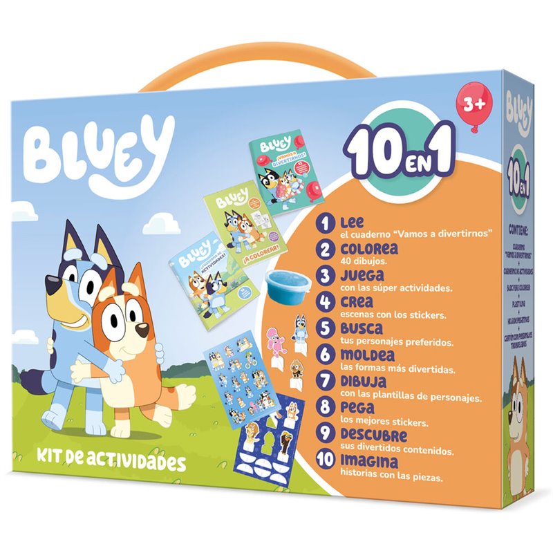 Maletin 10 en 1 Bluey español