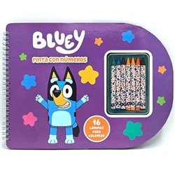 Libreta Pinta con Numeros Bluey