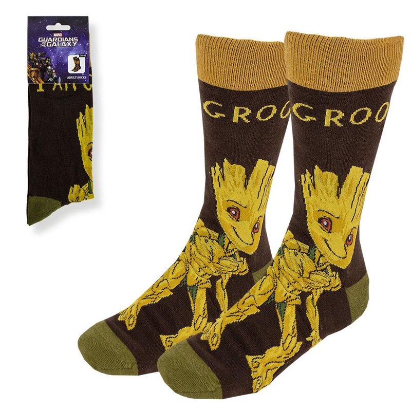 Set calcetines Groot Guardianes de La Galaxia Marvel adulto
