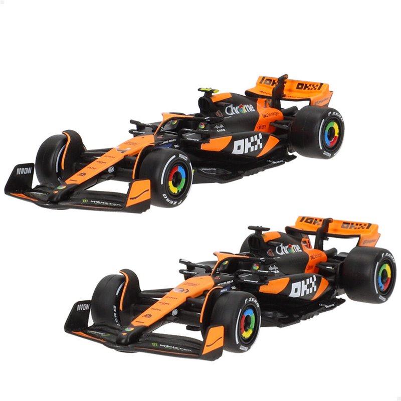 Blister 2 coches Mclaren MCL38 F1 2024 metal