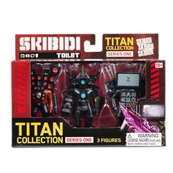 Blister 3 figuras Titan Collection Skibidi Toilet